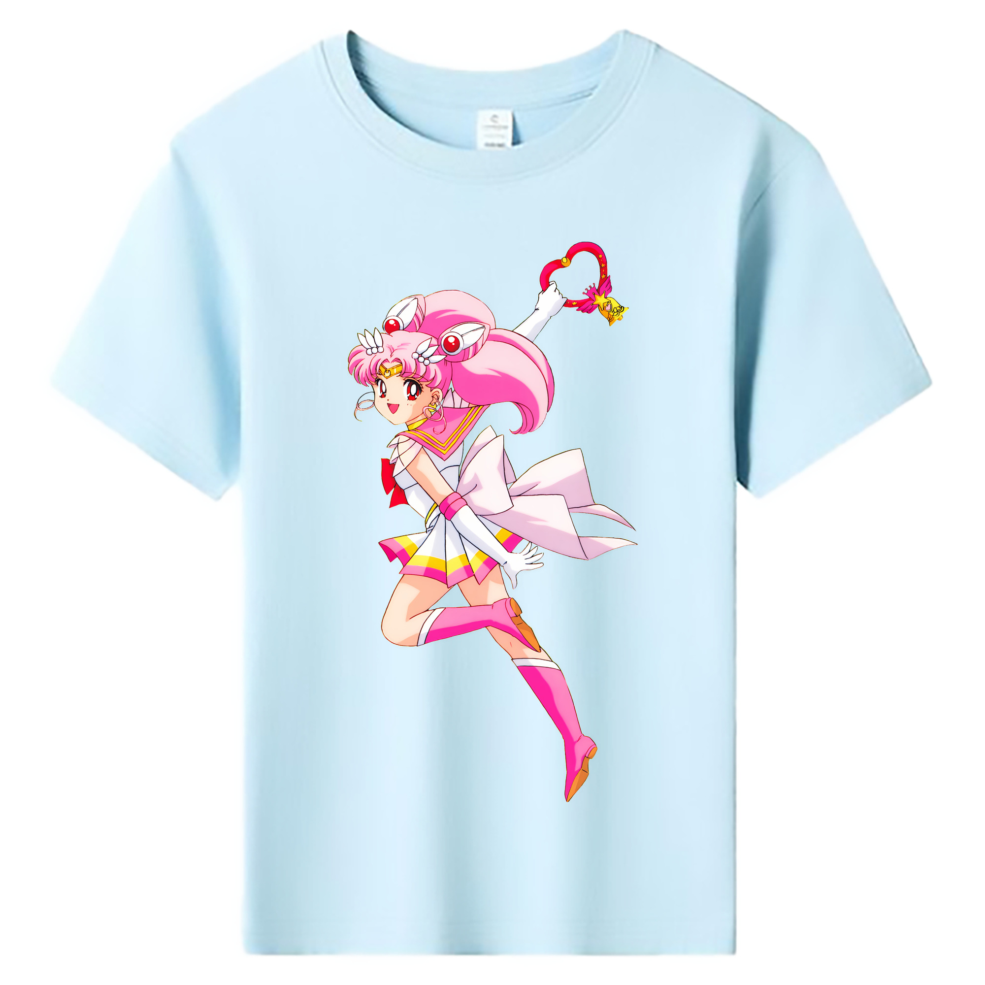 （画像用） 美少女戦士セーラームーン ちびうさ Sailor Moon Chibiusa Tsukino Usagi Small Lady Serenity 綿100％キッズTシャツ（フロントプリント）